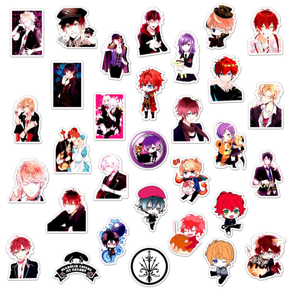 Diabolik Lovers Anime Sticker Cartoon Sticker Decals for Water